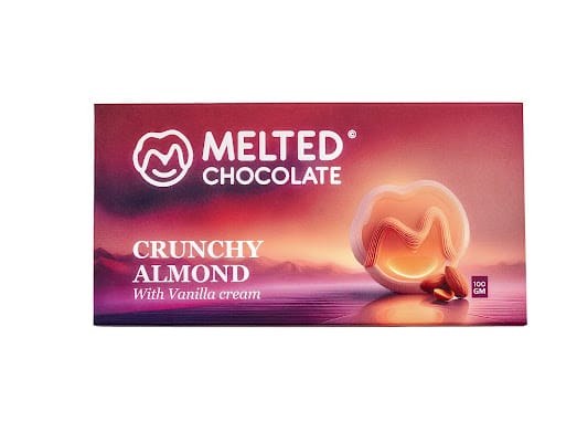 crunchy almond filling vanillia cream 100 gm