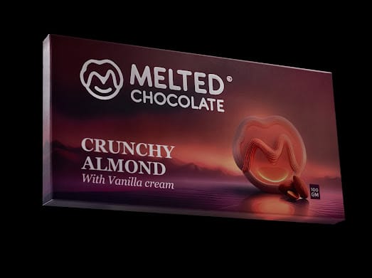 crunchy almond filling vanillia cream 100 gm